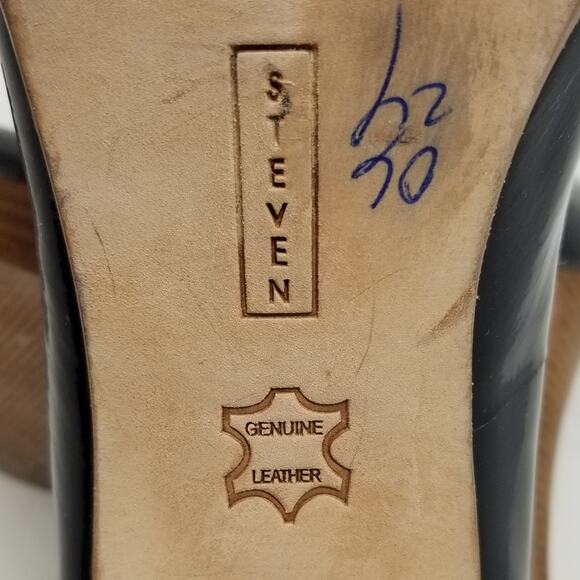 Steven by Steve Madden Leather Black Pumps Stilettos Size 8.5 - Picture 5 of 9